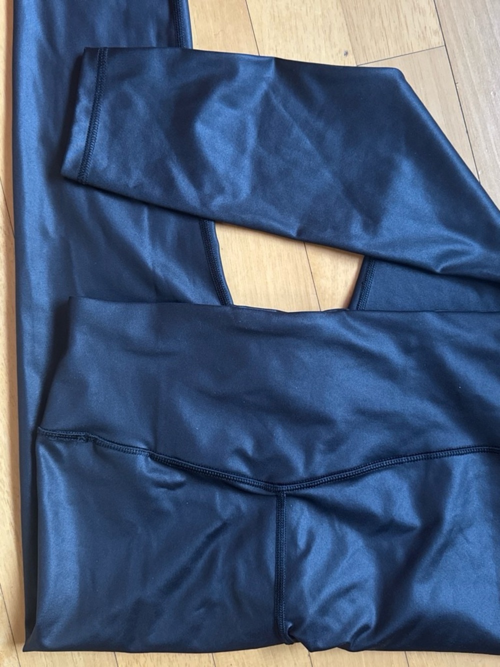 High-Rise Black high shine Leggings